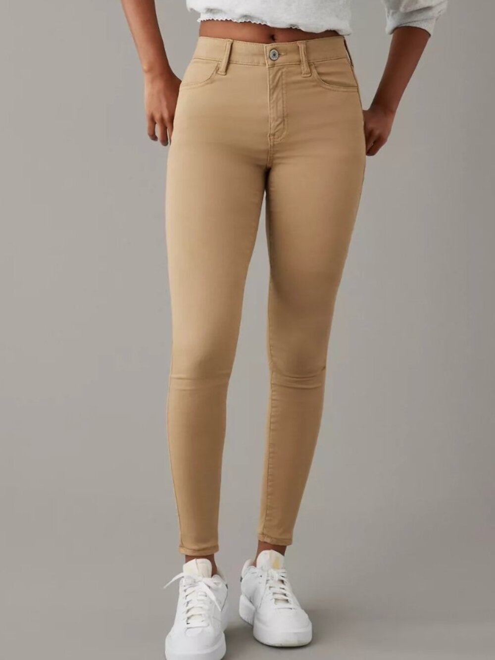 AMERICAN EAGLE Hi-Rise Jegging Tan Jeans - NEW NWT